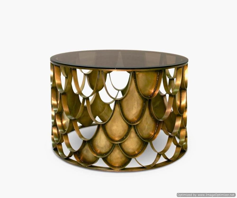 Brass Fancy Design Stylish Best Quality Wholesale Decorating Stylish Luxury Modern Center Table For Sale