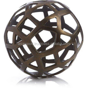 Antique Metal Decorating Modern Wholesale Luxury Antique Fancy Round Sculpture For Sale