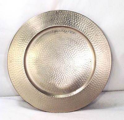 Brass Plated Hammered harger Plate Best Top Decoration Design Standard Round Shape Charger Plate