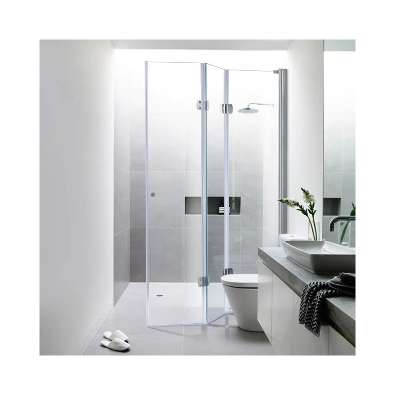 Frosted Custom Glass Bathroom Shower Door