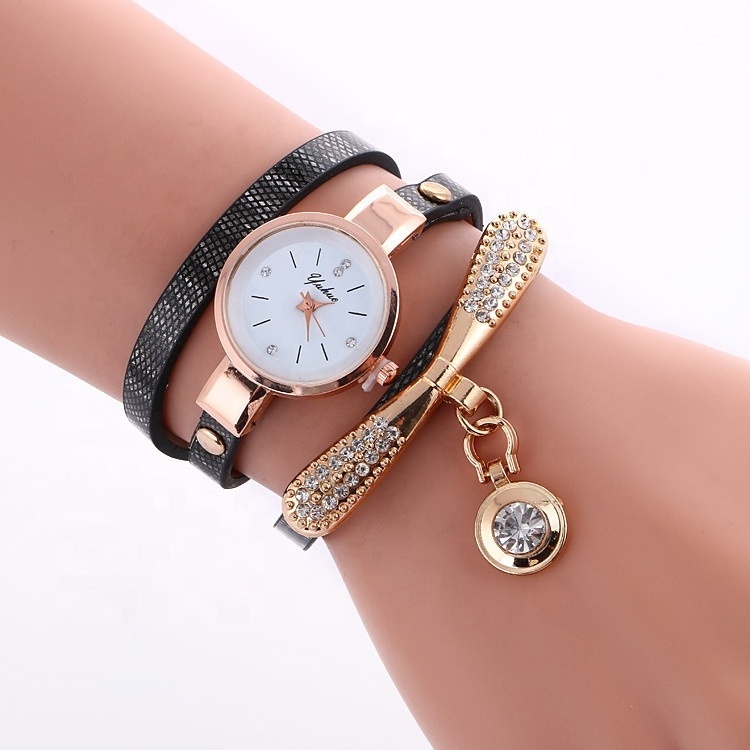 Fashion Ladies Quartz watch with diamond bow bracelet Watch Set Rhinestone Bracelet Watch set For Women Jewelry