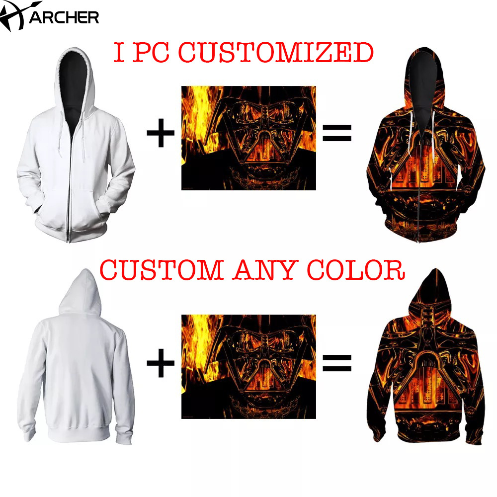 Custom 3d Printed Hoodie Anime Oversize Pullover hoodies sweatshirts Polyester Blank Zipper Cardigan Sublimation mens hoodies