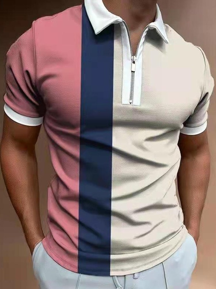 Good Quality Classic Men's White Collar Solid Color Polo T Shirt For Men Best Quality Product Tshirt