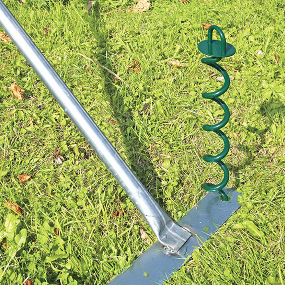 twist trampoline stake anchors tie dog ground anchoring kit tent swing fence spiral corkscrew shape steel anchor stake kits