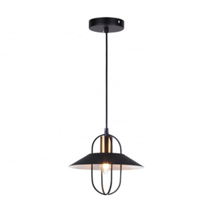 Simple Style Iron Pendant E27 Bulbs Hanging Lightings  Black Dining Room Modern Lighting Industrial Light For Home