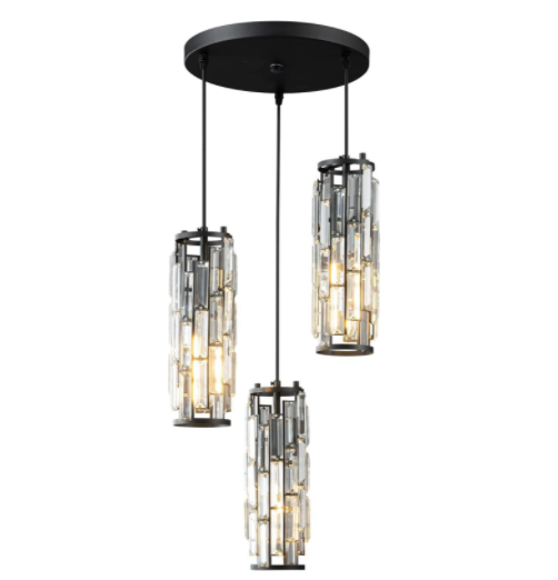 Made In China Gold And Black Color Modern Light Fixtures Dining Room European Style Hanging Pendant Lighting For Bedroom