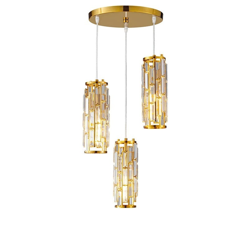 Made In China Gold And Black Color Modern Light Fixtures Dining Room European Style Hanging Pendant Lighting For Bedroom