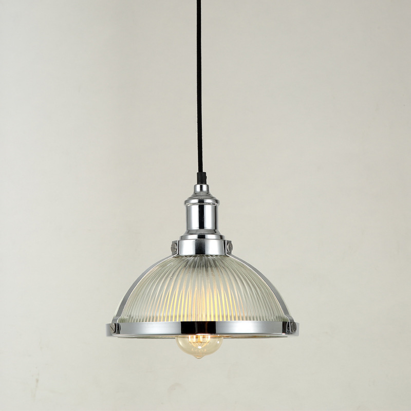 Industrial Design Glass Pendant Decorative Lighting Chrome Bedroom Decoration Light Beautiful Hanging Light Fixture