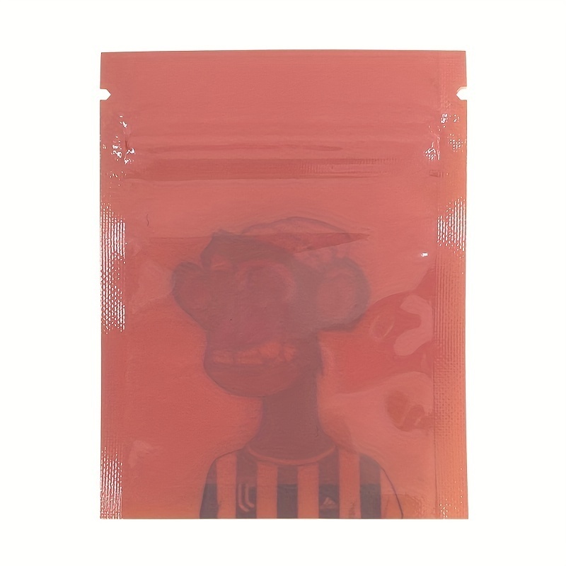 Monkey Zipper Bag Smell Proof Zip Lock Pouch Clear Transparent Snack Pouches Sour Packaging 3.5g Mylar Bags