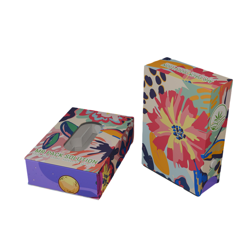 High Quality Child Proof Resistant Pull Colorful Cartridge Packaging Holder Paper Cart Box