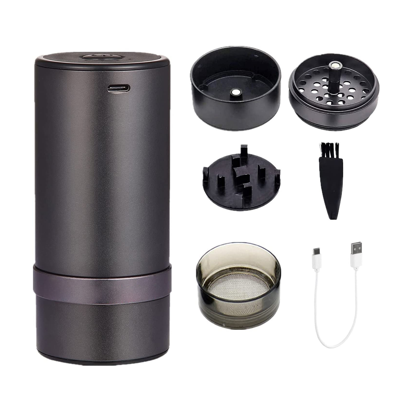 2023 New Design Electric Herb Grinder and Dispenser Smoking Accessories Grinder Machine Electric