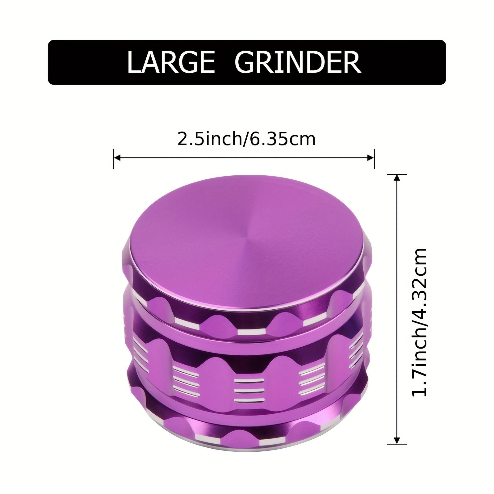 Custom 100mm Printed Metal Spice Grinder Herbe Tabac Crusher Large Diamond Premium Herb Grinder