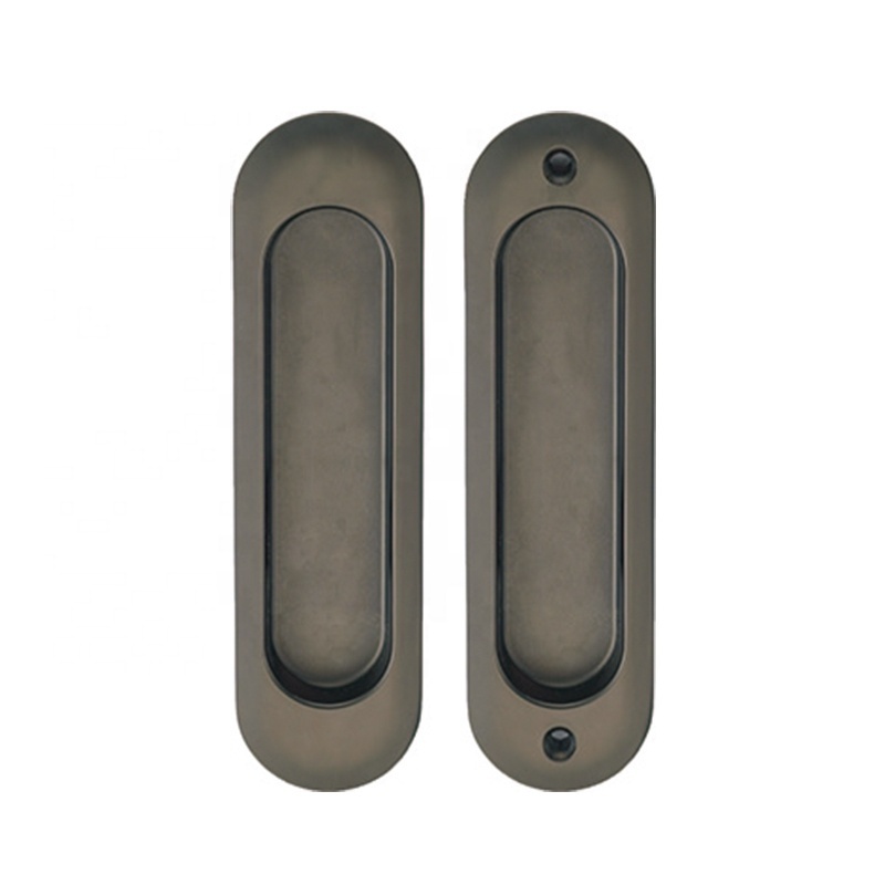 Anti Bacterial Pocket Sliding Door Handle Cavity Lock Sliding Handle Hook Lock Handle for Bathroom