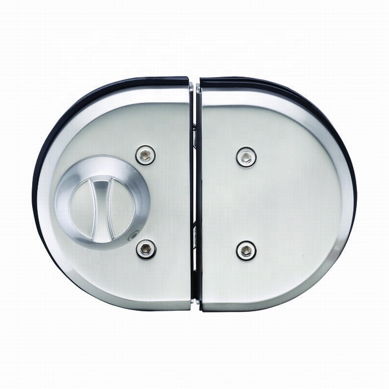 Office Hotel Frameless Glass Door Double Lock Zinc Alloy Glass Door Latch 12mm Sliding Swing Glass Door Lock