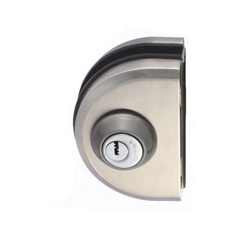 Office Hotel Frameless Glass Door Double Lock Zinc Alloy Glass Door Latch 12mm Sliding Swing Glass Door Lock