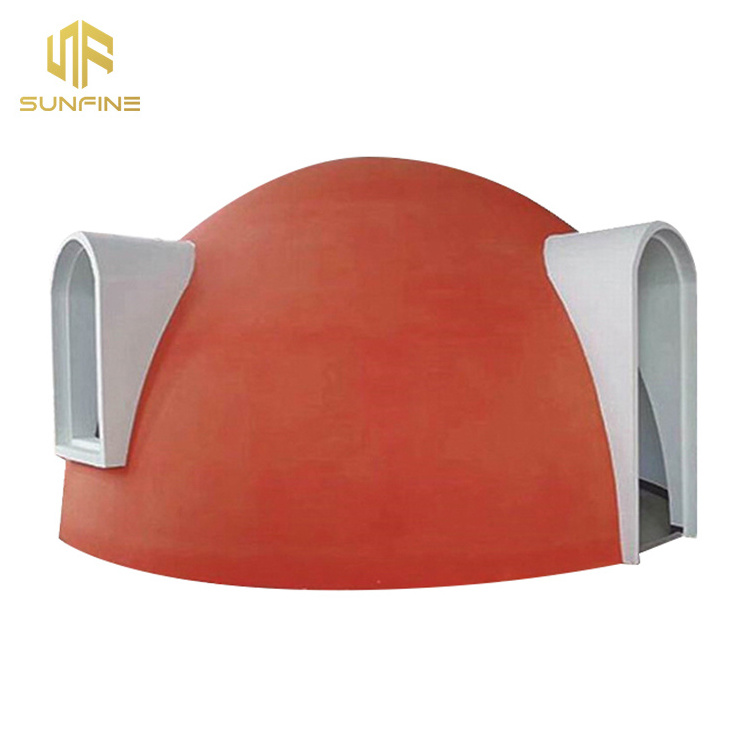 China prefabricated fiberglass dome house fast install anti-seismic prefab dome house japan for hotel room service