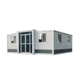 Custom shipping luxury prefab container foldable house coffee shop prefabricated cheap modular portable box house