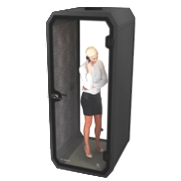 Movable silence modular office phone booth noise portable interior sliding doors glazed door soundproof room meeting pod