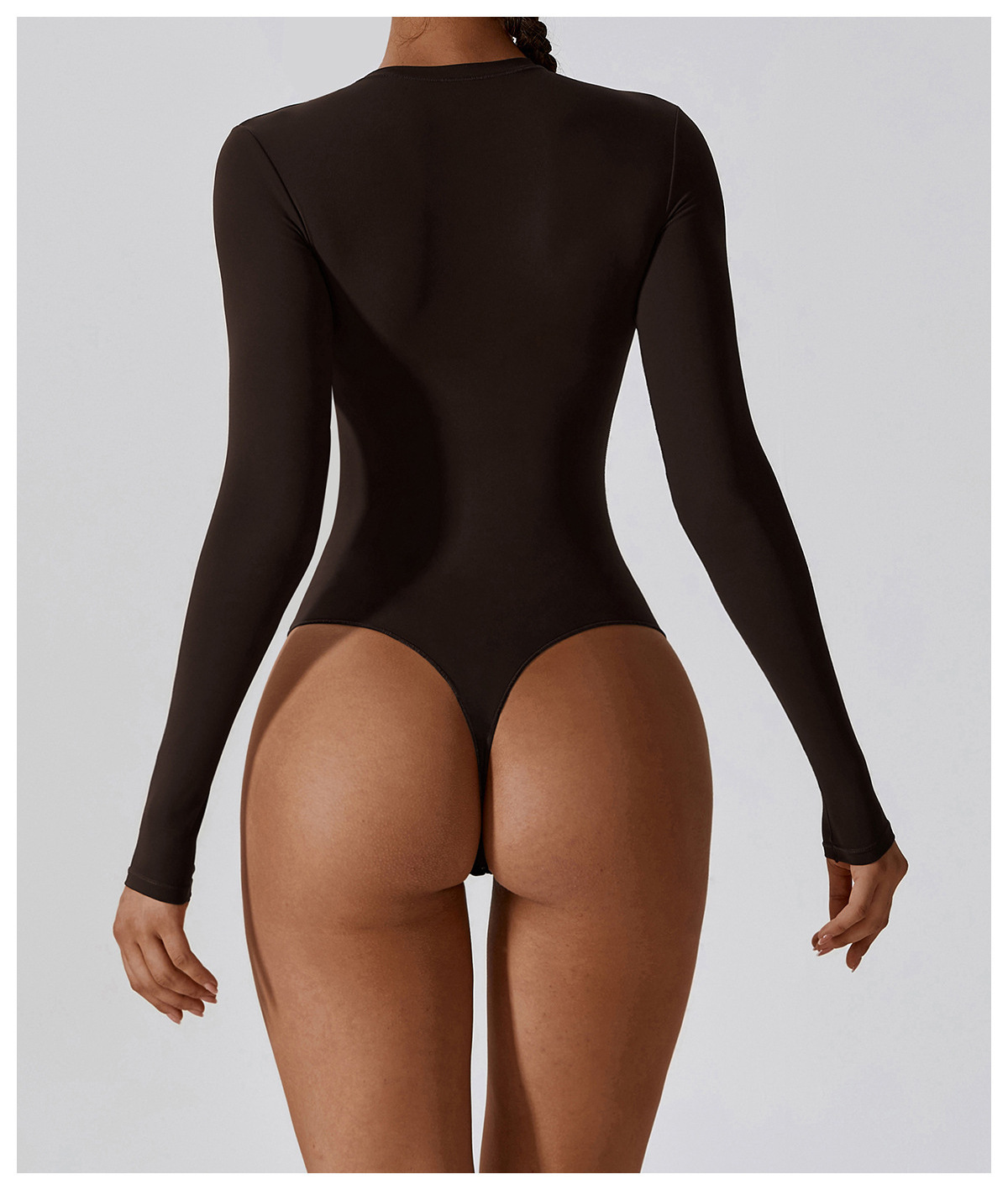 Sexy Yoga Long Sleeve One-piece Suit For Women Tracksuit Jumpsuits Gym Push-up Workout Clothes Dance Bottoming Tight Bodysuit