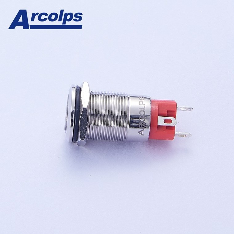 ARCOPS  8-25mm RGB push button tri-color LED switch MQ25-11E/RGB/S IP65 waterproof CE RoHS U,L