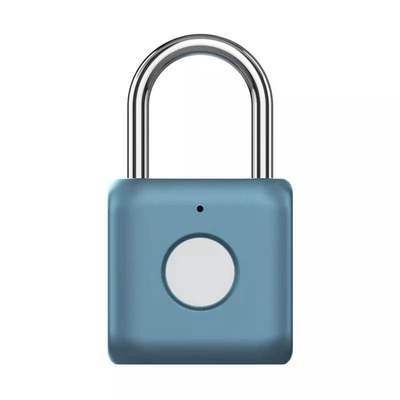 Stainless Steel Top Security Lock Smart Fingerprint Padlock  Luggage Padlock Safety Fingerprint Door Lock