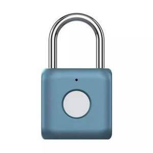 Stainless Steel Top Security Lock Smart Fingerprint Padlock  Luggage Padlock Safety Fingerprint Door Lock