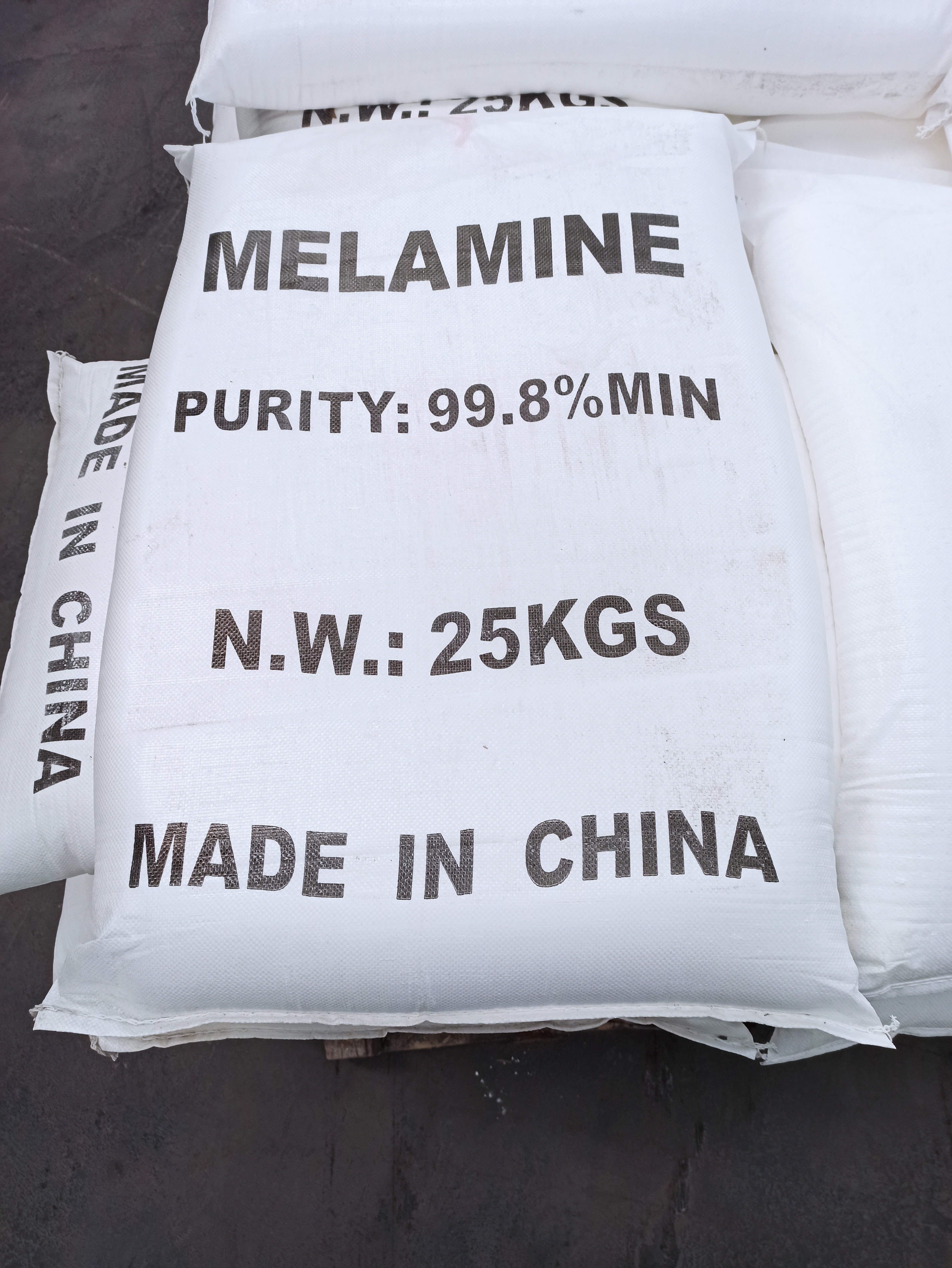 White Crystal Powder 99.8%Min Melamine for Coherent Agent CAS No 108-78-1