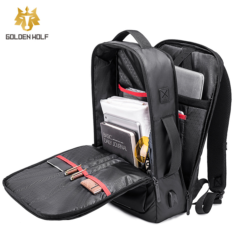 Waterproof backpack custom laptop bag with USB charging port men's backpack bag large capacity backpack travel bagpack Mochila.