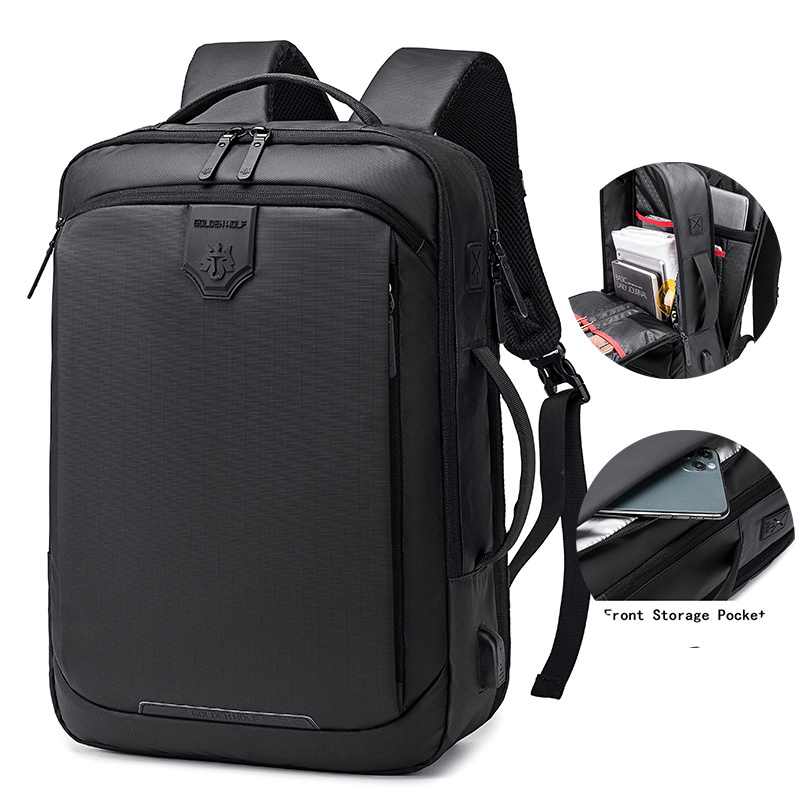 Waterproof backpack custom laptop bag with USB charging port men's backpack bag large capacity backpack travel bagpack Mochila.