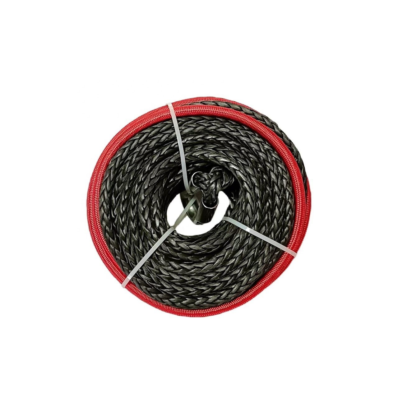 Amazon Hot Selling OEM Customized Logo Heavy Duty High Strength 12mm UHMWPE Synthetic Electric Winch Rope