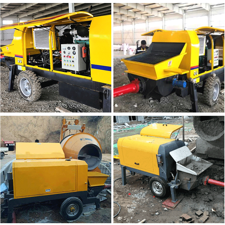 EPA CE Diesel concrete pump Inclined bucket concrete transfer pump for conveying concrete