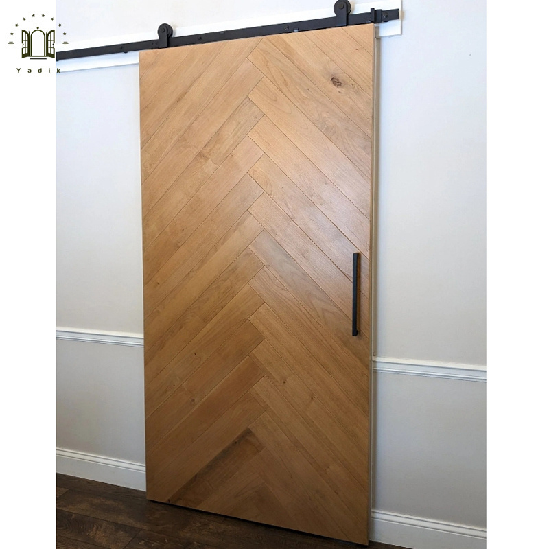 Simple indoor wooden door compartment door panel sliding partition barn door