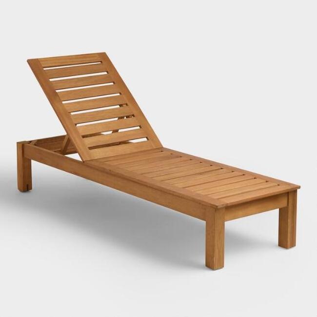 Customized Modern Sun Lounge Chair Durable Solid Wood Sunbed Folding Outdoor Beach Sunbed for Garden Minimalist Leisure Style