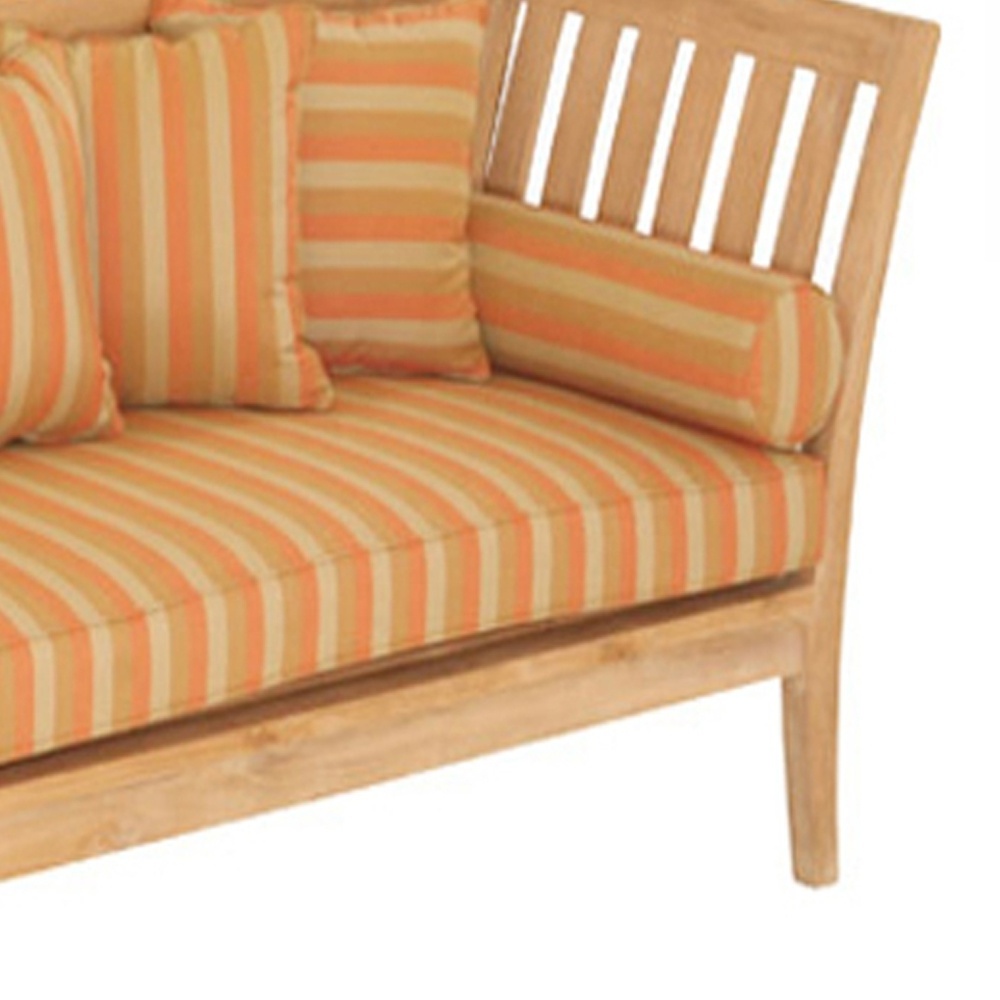 New Design Antique Solid Wood Teak Venesia Lounge Benches with Removable Chusion Outdoor Furnitures