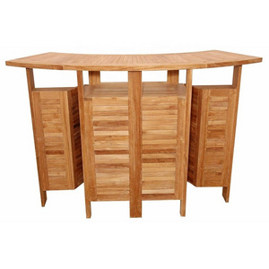 Special Price Garden Furniture Tall Folding Bar Table Sturdy Teak Wood - Indonesian Wood Furniture