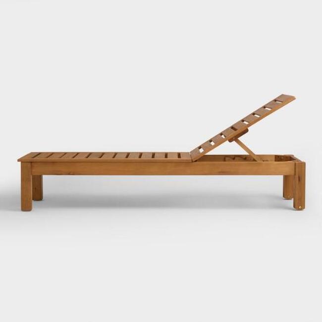 Customized Modern Sun Lounge Chair Durable Solid Wood Sunbed Folding Outdoor Beach Sunbed for Garden Minimalist Leisure Style