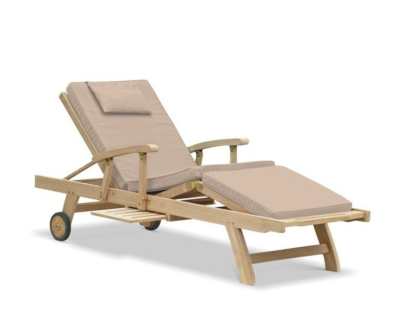 Sun Lounger Chaise Lounge Furniture Teak Wood Modern Furniture Durable Outdoor Furniture Wooden Sun Solid Wooden Rope Beds