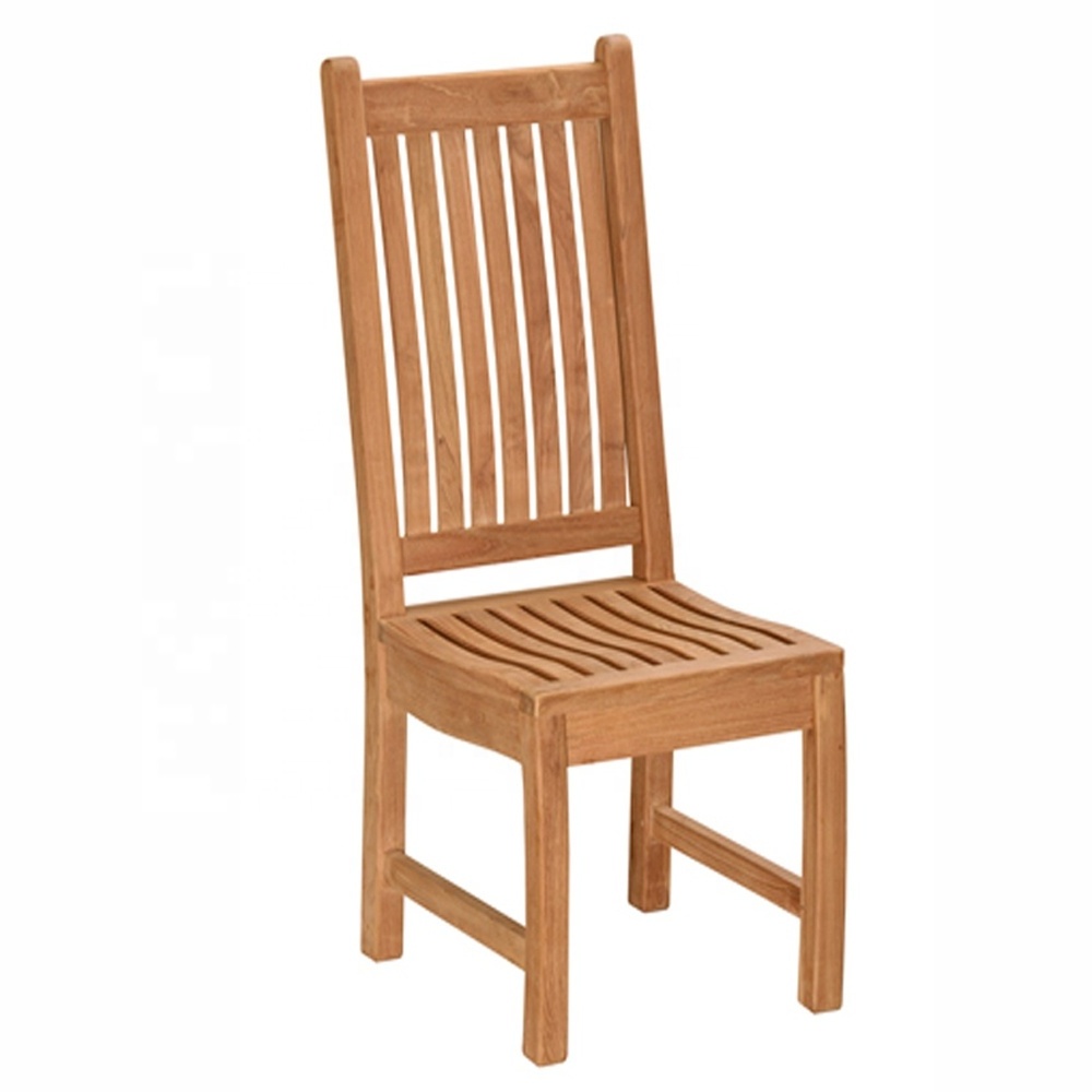 Great Furniture Solid Wood Teak Kintamani Dining Chairs High Back Outdoor Patio Garden Chairs Furniture indonesia