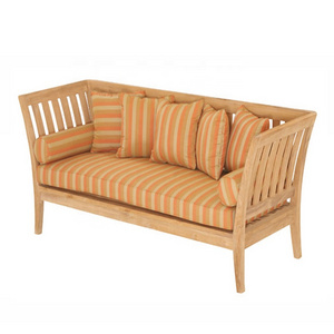 New Design Antique Solid Wood Teak Venesia Lounge Benches with Removable Chusion Outdoor Furnitures