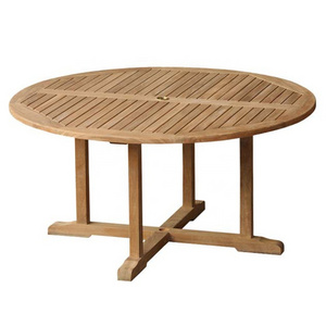 Outdoor Coffee Table Modern Large Teak Round Dining Tables used as Garden Table Outdoor Swimming Pool Furniture