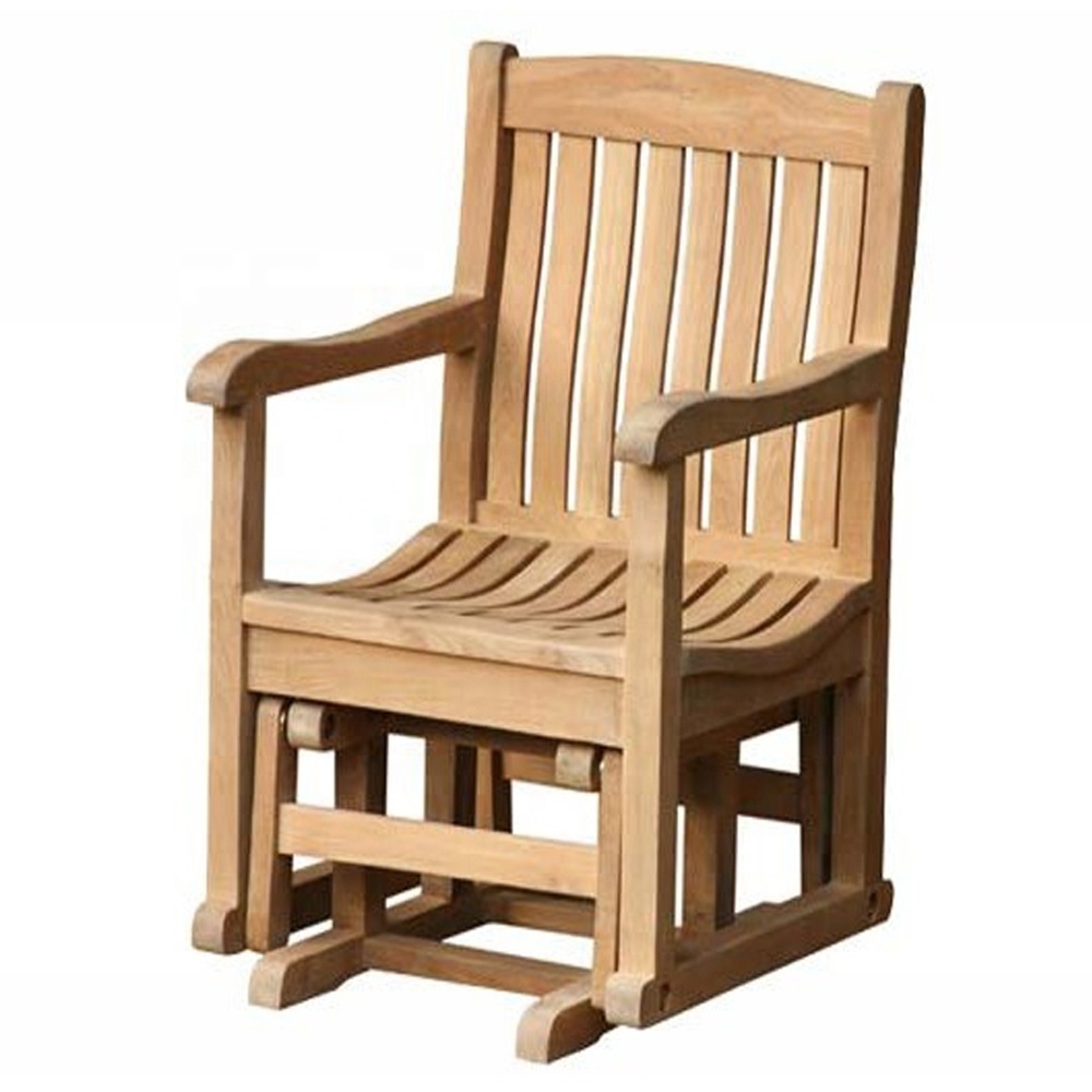 Wonderful Solid Teak Wood Sydney Glider Armchair Outdoor Furniture Garden Chairs for Events Furniture indonesia