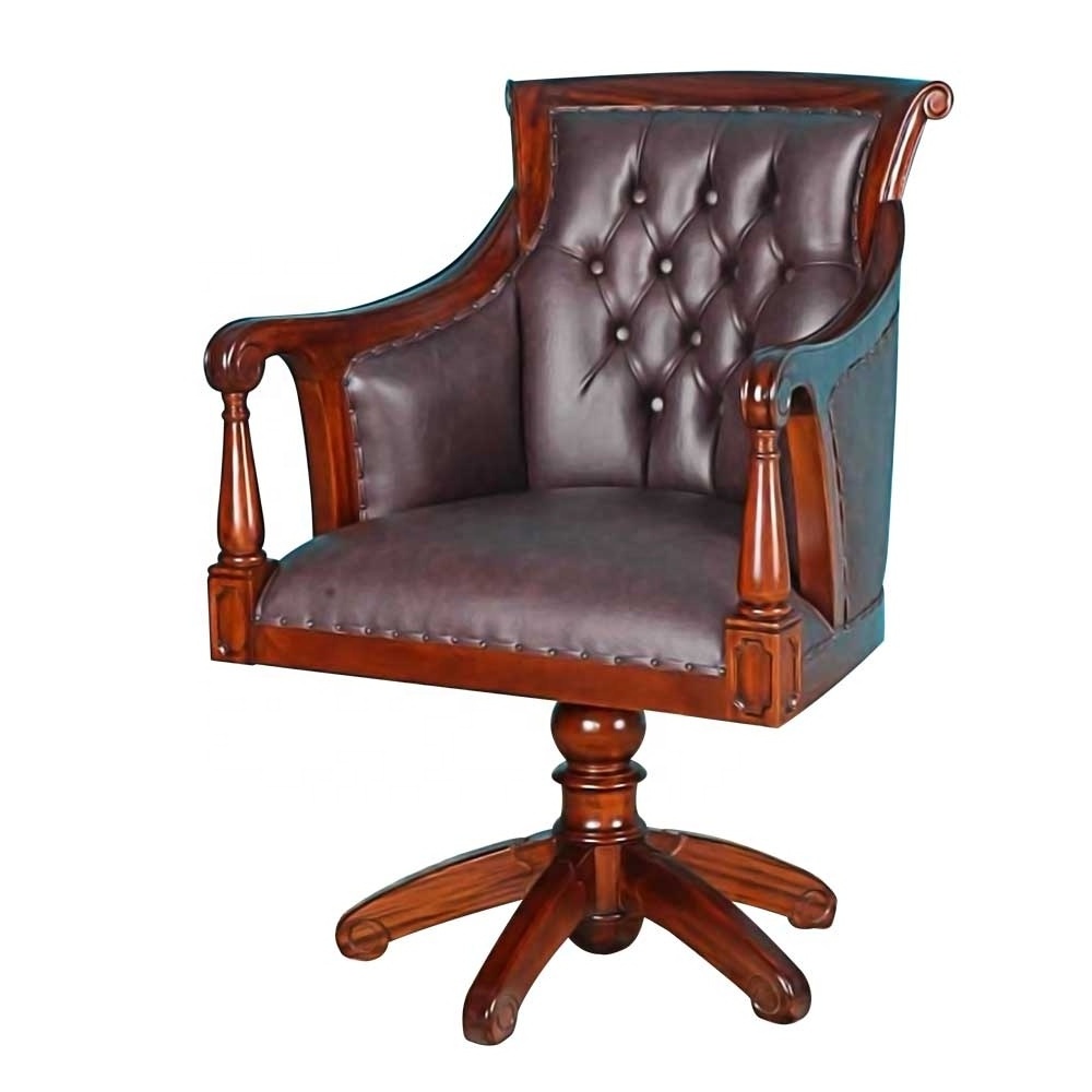 Elegant Executive Office Chairs Luxury Mahogany Ergonomic Wooden Office Chairs(old) Solid Wood Home Office Furniture