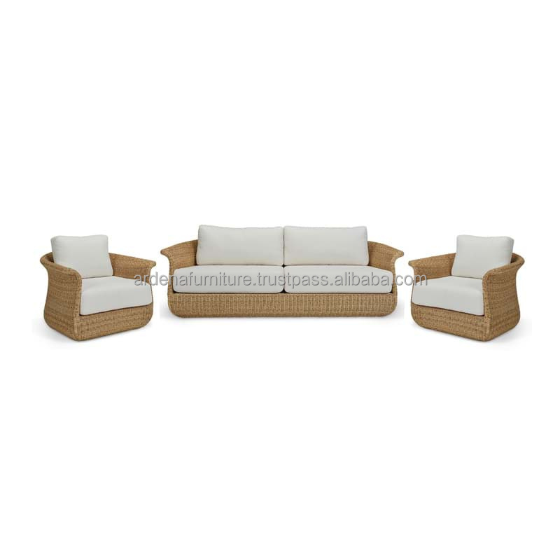 Garden Furniture Outdoor Rattan Dining Table Set Modern Garden Rattan Sofa for Relaxing with Removable Cushions