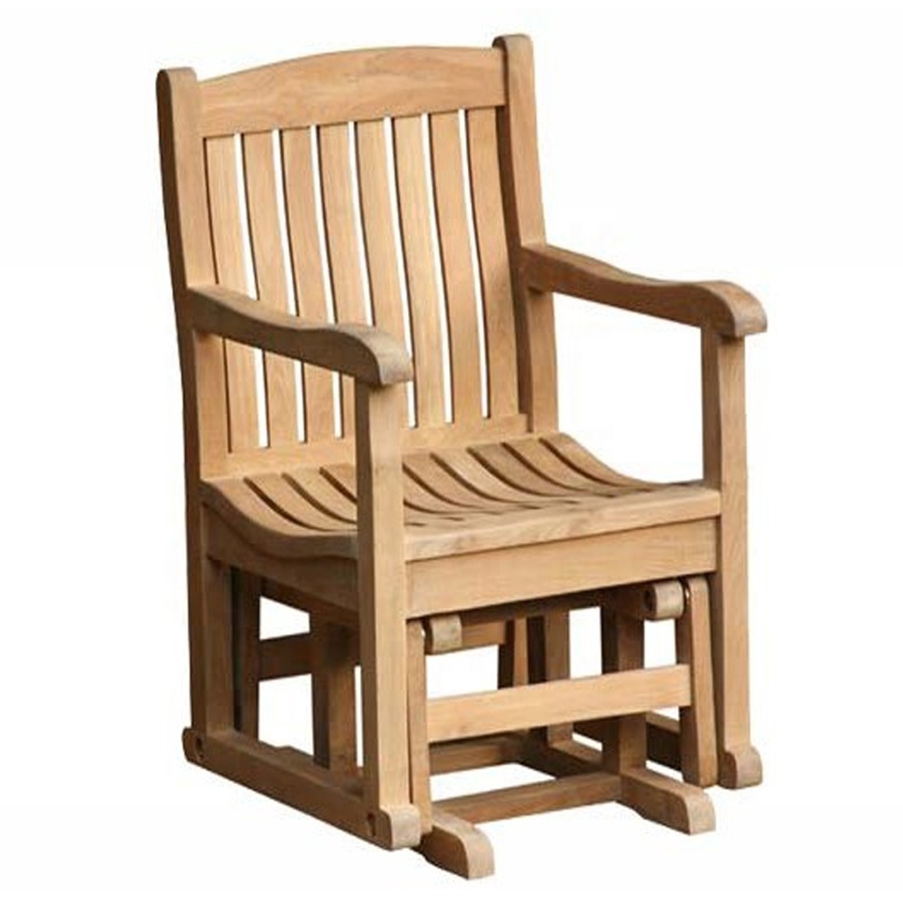 Wonderful Solid Teak Wood Sydney Glider Armchair Outdoor Furniture Garden Chairs for Events Furniture indonesia