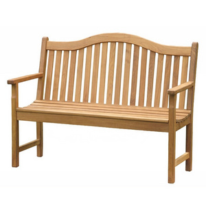 Factory Direct Sale Modern Rose Teak Patio Benches 2 Seater Wooden Outdoor Furniture for Garden Patio Leisure Style