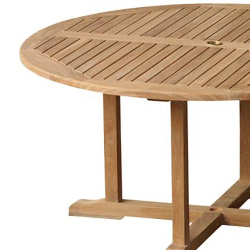 Outdoor Coffee Table Modern Large Teak Round Dining Tables used as Garden Table Outdoor Swimming Pool Furniture