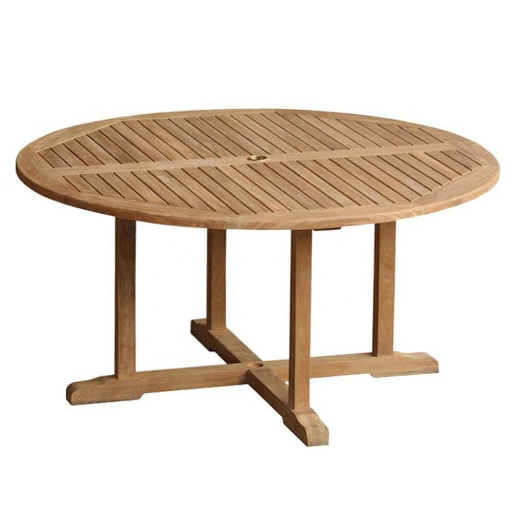 Outdoor Coffee Table Modern Large Teak Round Dining Tables used as Garden Table Outdoor Swimming Pool Furniture