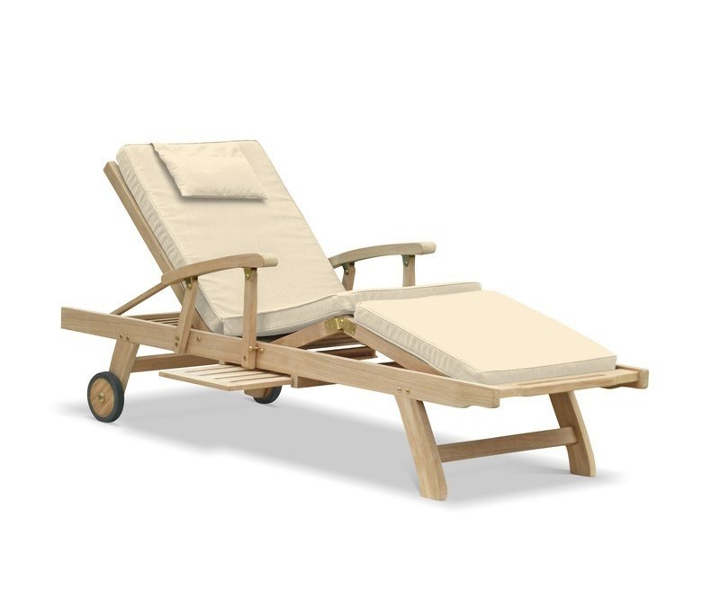 Sun Lounger Chaise Lounge Furniture Teak Wood Modern Furniture Durable Outdoor Furniture Wooden Sun Solid Wooden Rope Beds