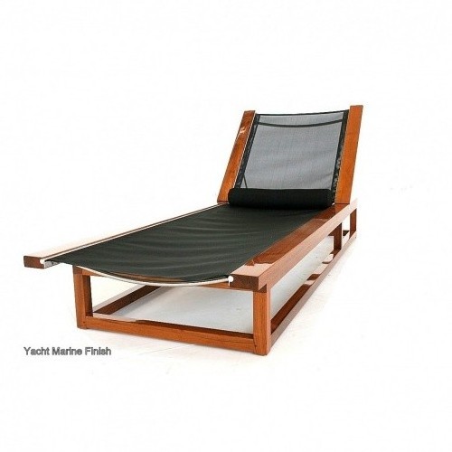 Outdoor Teak Furniture Lounge Chairs Beach Chair - Garden Furniture Sun Lounger Teak Chaise with Cushion Modern