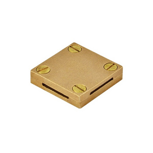 Customized Electroplating Color 50x6 Brass Square Clamp Flat Conductor Earth Tape Clamp for Earthing Protection